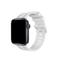 Mey İthalat® Watch 38Mm Kr408 Çizgili Silikon Kordon - Beyaz