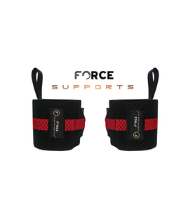 Force Supports Fitness Crossfit Body Ağırlık Destek Bilekliği Siyah-kırmızı (2 Adet)