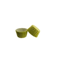 Kek Kalıbı Pet Kapsül 52X45 MM Kağıt Cupcake Kağıdı (100 Adet)  Puantiyeli  Sarı