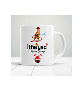 Kişiye Özel Itfaiyeci Baskılı Kupa