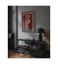 Halı Motifli Kanvas Tablo Dijital Baskı Kanvas Vintage Salon Tablosu Yeni Ev Hediyesi
