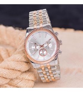 Saattino Yeni Sezon Şık Rose Silver Kasa Çelik Erkek Kol Saati ST-303993