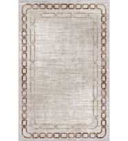 Eliana Home Baskılı, Yıkanabilir Kaymaz Taban Salon Halısı LNA1375-HT899 100x150 cm (Bej)