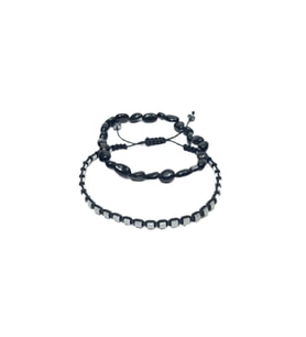 JTAW25BLK1641 ONYX DOĞALTAŞ ESNEK ve HEMATİT DOĞALTAŞ İPLİ SİYAH GRİ GARANTİLİ HEDİYE KUTULU JANTİ BİLEKLİK