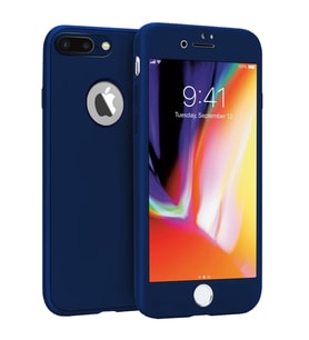 Buff iPhone 8 Plus ile Uyumlu 4D Kılıf Blue
