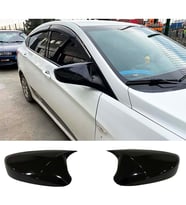 Hyundai Accent Blue Sinyalsiz Batman Yarasa Ayna Kapağı Parlak Siyah ABS 2011-2018