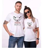 Tshirthane Gee Brain The Same Thing Sevgili Kombinleri Tshirt Kombini (Tek Ürün Fiyatıdır.)