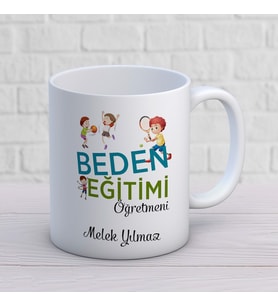 Kişiye Özel Meslek Beden Eğitimi Öğretmeni Hediyelik Kupa Bardak 1 Adet
