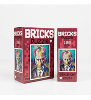 Sanatsal Mustafa Kemal Atatürk Bricks Puzzle-100 Parça Mini Blok (10X15 cm)