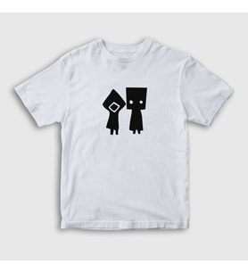 Presmono Unisex Çocuk Beyaz Six And Mono Little Nightmares T-Shirt 160230tt (Beyaz)