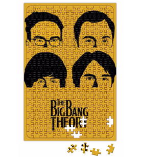 The Big Bang Theory Sarı Zemin Puzzle 240 Parça Yapboz