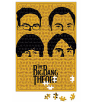 The Big Bang Theory Sarı Zemin Puzzle 240 Parça Yapboz