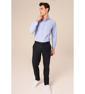Erkek Chino Lacivert Pantolon Slim Fit  Agustini