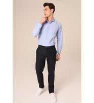 Erkek Chino Lacivert Pantolon Slim Fit  Agustini
