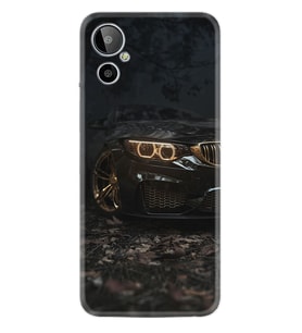 General Mobile GM 23 SE Kılıf Silikon Desen Özel Seri Black Car 1768