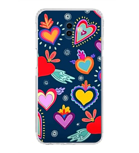 PrintiFy Samsung Galaxy J6 Plus 2018 ile Uyumlu 1mm Slim Fit Retro Colors 3 Baskılı Şeffaf  Kılıf