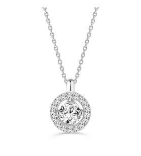 0.25 Karat Pırlanta Kolye (Beyaz)