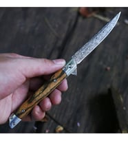 Tekinhediyelik M390 Çakı Şam Işlemeli Damas