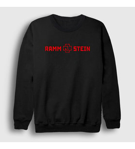 Presmono Unisex Siyah Logo V3 Rammstein Sweatshirt 106177tt