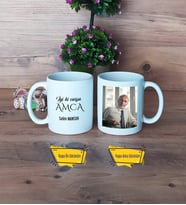 Amcaya Hediye Kupa Bardak Beyaz Fotoğraflı Amcaya Doğum Günü Hediyesi