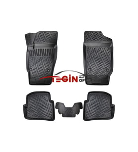 Seat İbiza IV 3D Havuzlu Paspas 2014 Siyah (Çok Renkli)