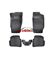 Seat İbiza IV 3D Havuzlu Paspas 2014 Siyah (Çok Renkli)