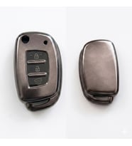 Hyundai Accent Blue İ20 - İ30 - İX35 Uyumlu Smart 3 Buton Silikon Oto Anahtar Kumanda Kab Kılıf Füme