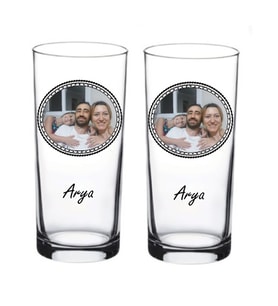 Kişiye Özel Fotoğraf Baskılı Rakı Bardağı İsimli Fotoğraflı