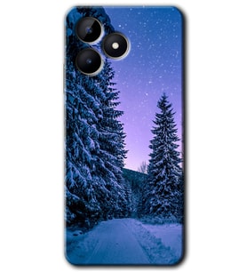 Realme C53 Kılıf HD Desen Baskılı Kılıf - Kış Manzarası