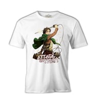 Levi Ackerman - Attack on Titan Beyaz Erkek Tshirt