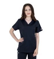 Peace Scrubs Üstü (Siyah)