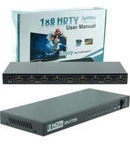 Tenon Powermaster PM-14218 1.4V 1080P 8 Port HDMI Splıtter Dağıtıcı  415008 (Siyah)