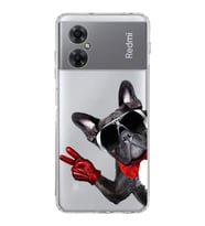 PrintiFy Xiaomi Redmi Note 11R ile Uyumlu 1mm Slim Fit Köpek 2 050e Baskılı Şeffaf  Kılıf