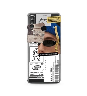 Huawei P30 Lite Uyumlu Baskılı Yumuşak Silikon Şeffaf Telefon Kılıfı
