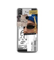 Huawei P30 Lite Uyumlu Baskılı Yumuşak Silikon Şeffaf Telefon Kılıfı