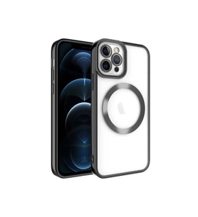 Apple iPhone 11 Pro Uyumlu Kılıf M-safe Wireless Şarj Özellikli Zore Setro Silikon (Siyah)