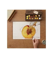 Şeftali Meyvesi Tasarımı 240 parça Ahşap Puzzle Ahşap Kutuda MP01849