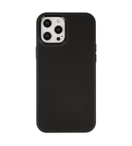 iPhone 12 Pro Max Kılıf Asya Deri Silikon - Siyah