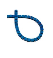 Hematit Doğal Taş Parlak Mavi Kare Kesim 6x6mm Dizi