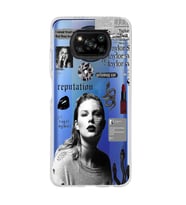 Poco X3 Pro Uyumlu Taylor Swift Desenli Şeffaf Telefon Kılıfı