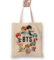 BTS DNA X BT21 Bez Çanta Uzun Saplı