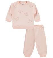 Civil Baby Kelebek Nakışlı 6-18 Ay Takım - Ekru