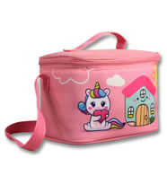 Ümit Çanta Kız Çocuk Beslenme Çantası (Thermo Isı Yalıtımlı) - Unicorn - Pembe Yeşil -  5052 (Çok Renkli)