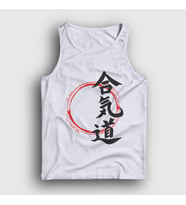 Presmono Unisex Beyaz Circle Aikido Ufc Mma Dövüş Sanatları Atlet 502479tt (Beyaz)