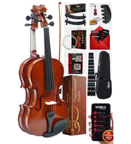 Midex CVL-741-TYS Profesyonel 1/4 Çocuk Kemanı Seti 6-8 Yaş (Yastık Tel Çanta Yay Susturucu Reçine)