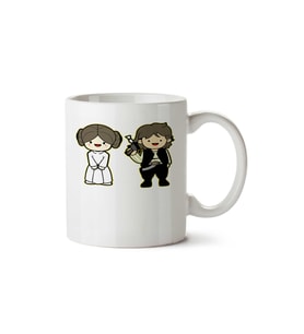 Star Wars Gelin Damat iki Tarafı Baskılı Kupa Bardak