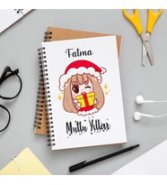 Mutlu Yıllar & Merry Christmas Yılbaşı Tasarımlı Kişiye Özel Defter