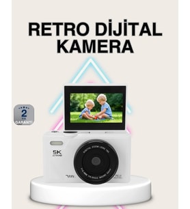 5k Dijital Kamera Otofokus Wifi Aktarım Ve 18x Dijital Zoom