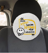 BK Gift Esprili Yuvarlak Araç Koltuk Yastığı-7