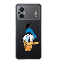 Poco M5  Kamera korumalı Kapak Donald Duck Tasarımlı  Şeffaf Kılıf